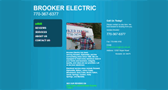 Desktop Screenshot of brookerelectric.com