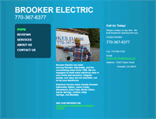 Tablet Screenshot of brookerelectric.com